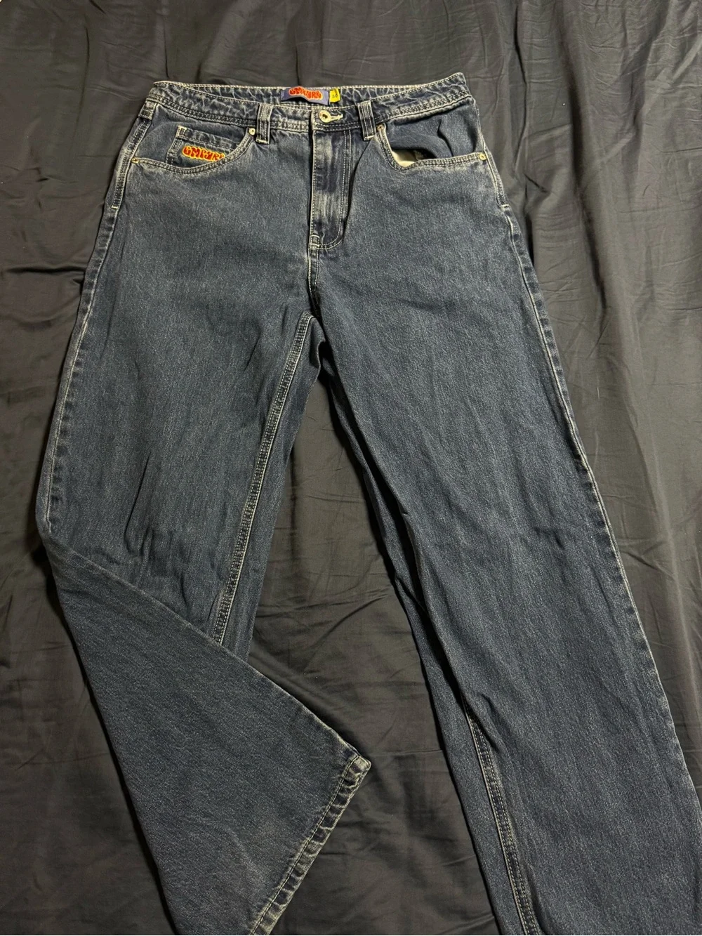 Vintage Dark Blue Men's Jeans - Unbranded